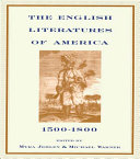 The English Literatures Of America 15001800 Myra Jehlen Michael Warner