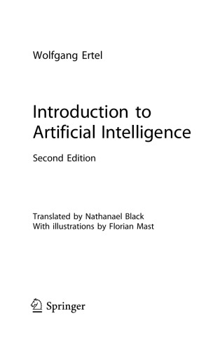 Introduction To Artificial Intelligence 2nd Edition Wolfgang Ertel