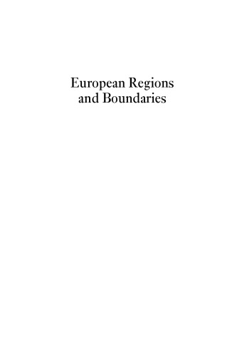 European Regions And Boundaries A Conceptual History Diana Mishkova
