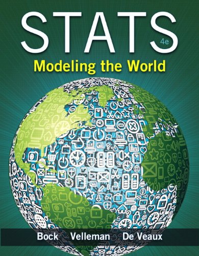 Stats Modeling The World 4th David E Bock Paul F Velleman Richard D De Veaux