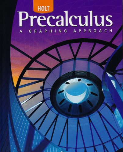 Holt Precalculus Student Edition 1st Edition Threasa Z Boyer