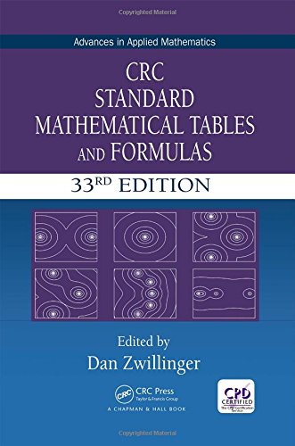 Crc Standard Mathematical Tables And Formulas 33rd Edition 33th Edition Daniel Zwillinger