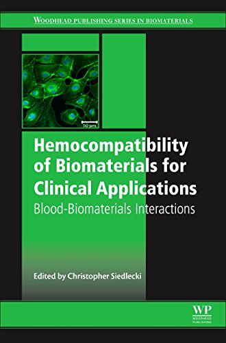 Hemocompatibility Of Biomaterials For Clinical Applications Bloodbiomaterials Interactions 1st Edition Christopher Siedlecki