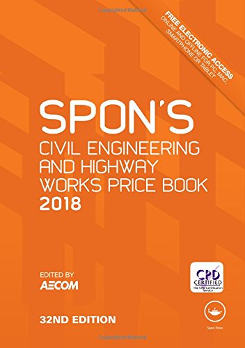 Spons Civil Engineering And Highway Works Price Book 2018 Thirtysecond Edition Aecom