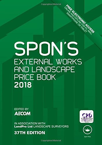 Spons External Works And Landscape Price Book 2018 First Edition Aecom