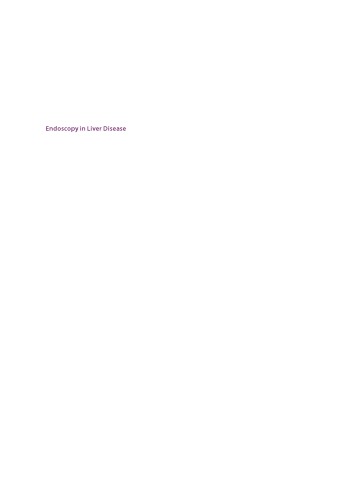Endoscopy In Liver Disease First Edition Hayes Peter C Kamath