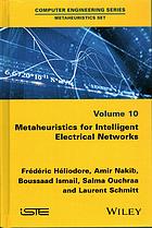 Metaheuristics For Intelligent Electrical Networks Héliodore