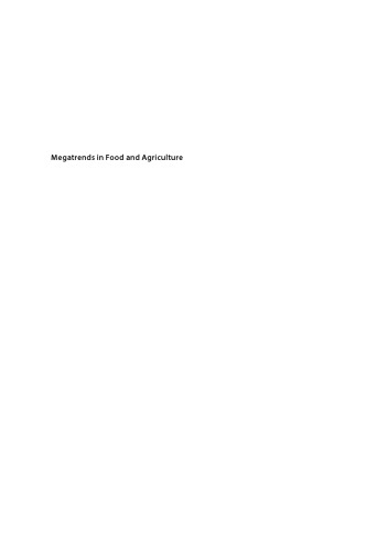 Megatrends In Food And Agriculture Technology Water Use And Nutrition Dubois