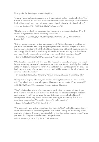 Leading An Accounting Firm Waugh Troy