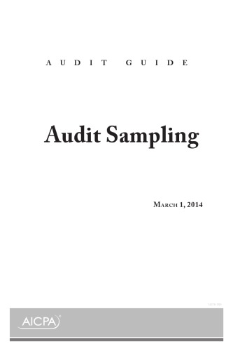 Audit Sampling Aicpa