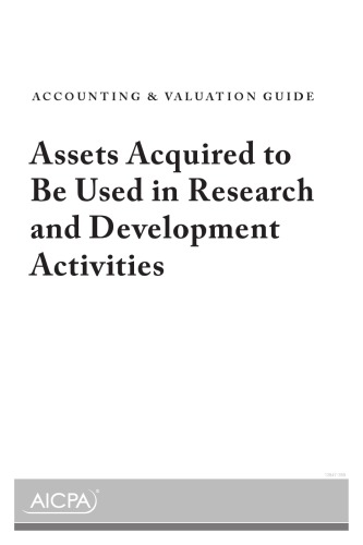 Assets Acquired To Be Used In Research And Development Activities Aicpa