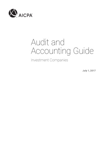 Audit And Accounting Guide Investment Companies Aicpa