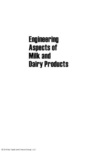 Engineering Aspects Of Milk And Dairy Products 1st Selia Dos Reis Coimbra