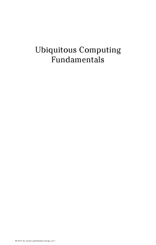 Ubiquitous Computing Fundamentals 1st Krumm John