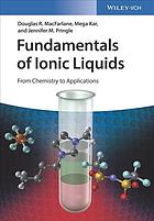 Fundamentals Of Ionic Liquids Kar Mega Macfarlane Douglas R Pringle