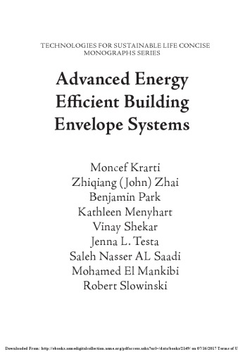 Advanced Energy Efficient Building Envelope Systems Krarti Moncef