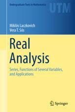 Real Analysis Series Functions Of Several Variables And Applications 1st Edition Mikls Laczkovich