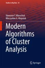 Modern Algorithms Of Cluster Analysis 1st Edition Slawomir Wierzcho