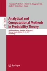 Analytical And Computational Methods In Probability Theory First International Conference Acmpt 2017 Moscow Russia October 2327 2017 Proceedings 1st Edition Vladimir V Rykov