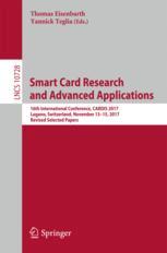 Smart Card Research And Advanced Applications 16th International Conference Cardis 2017 Lugano Switzerland November 1315 2017 Revised Selected Papers 1st Edition Thomas Eisenbarth