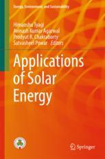 Applications Of Solar Energy 1st Edition Himanshu Tyagi Avinash Kumar Agarwal