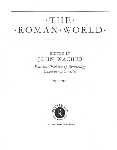 The Roman World John Wacher Editor