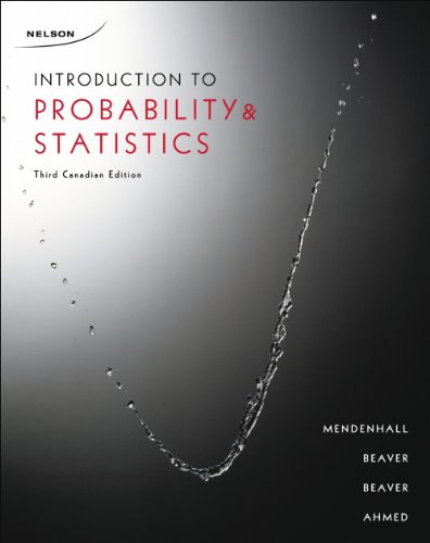 Introduction To Probability And Statistics 3rd Edition Third Canadian Edition William Mendenhall