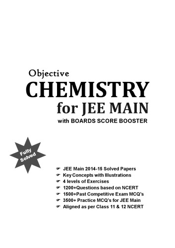Objective Chemistry For Jee Main With Boards Score Booster 13th Ed Daljeet Singh