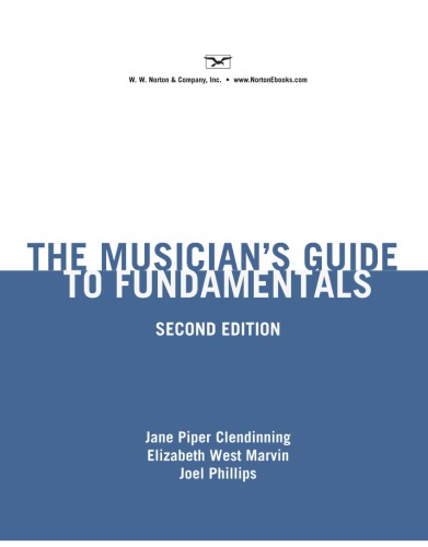 The Musicians Guide To Fundamentals 2nd Jane Piper Clendinning