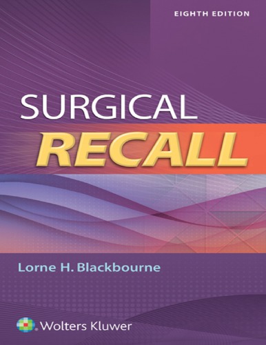 Surgical Recall 8e 8th Edition Lorne Blackbourne