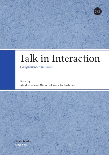 Talk In Interaction Comparative Dimensions Pdf Markku Haakana
