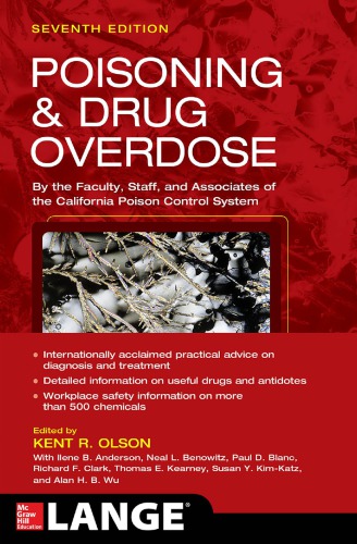 Poisoning Drug Overdose 7th Kent R Olson Ed