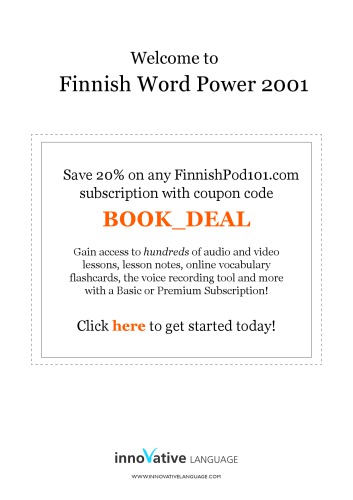 Learn Finnish Level 5 Advanced Vol 1 Innovative Language Learning