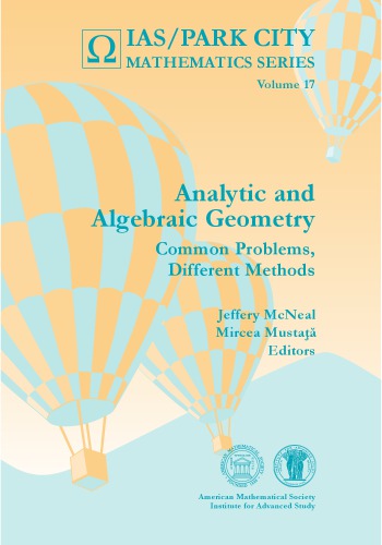 Analytic And Algebraic Geometry Jeffery Mcneal Mircea Musta Eds
