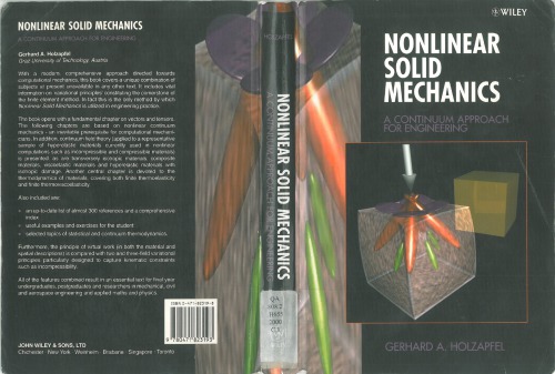 Nonlinear Solid Mechanics A Continuum Approach For Engineering Gerhard A Holzapfel