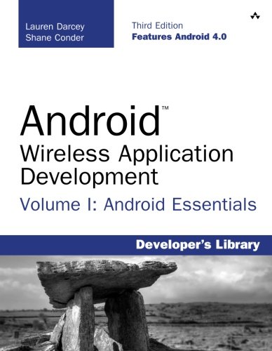 Android Wireless Application Development Volume I Android Essentials 3rd Ed Conder