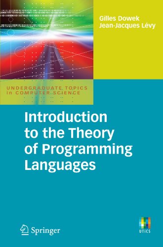 Introduction To The Theory Of Programming Languages 2011th Edition Lvy