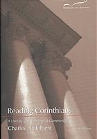 Reading Corinthians A Literary And Theological Commentary Revised Edition Charles H Talbert