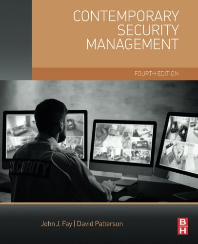 Contemporary Security Management Fourth Edition 4th Edition David Patterson
