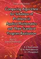 Computing Algorithms For Solutions Of Problems In Applied Mathematics And Their Standard Program Realization Part 2 Stochastic Mathematics K J Kachiashvili