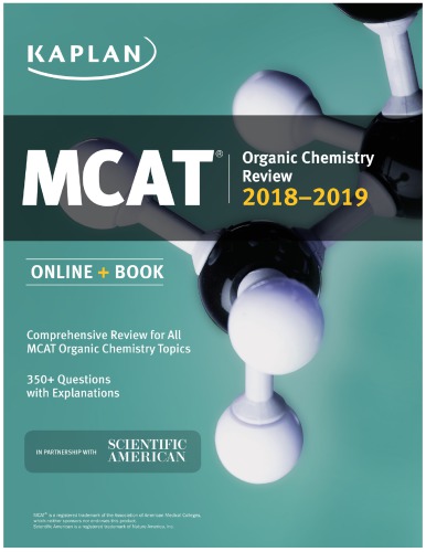 Mcat Organic Chemistry Review 20182019 Online Book Macnow Alexander Stone