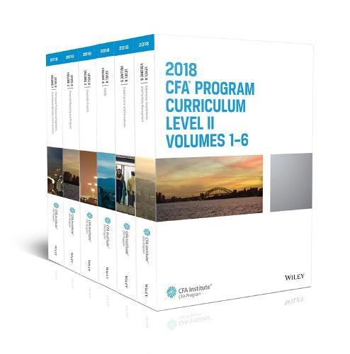 Cfa Program Curriculum 2018 Level Ii Volumes 16 Box Set Cfa Institute