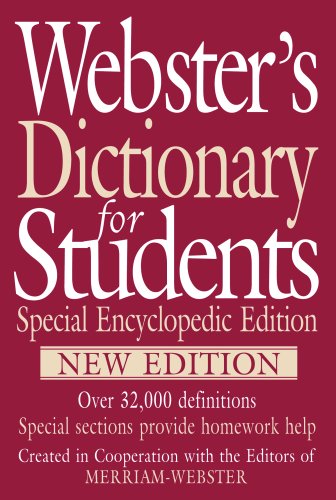 Websters Dictionary For Students Special Encyclopedic Edition Coll