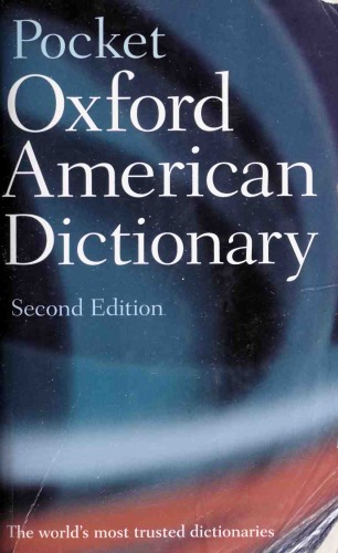 Pocket Oxford American Dictionary 2nd Edition Oxford University Press