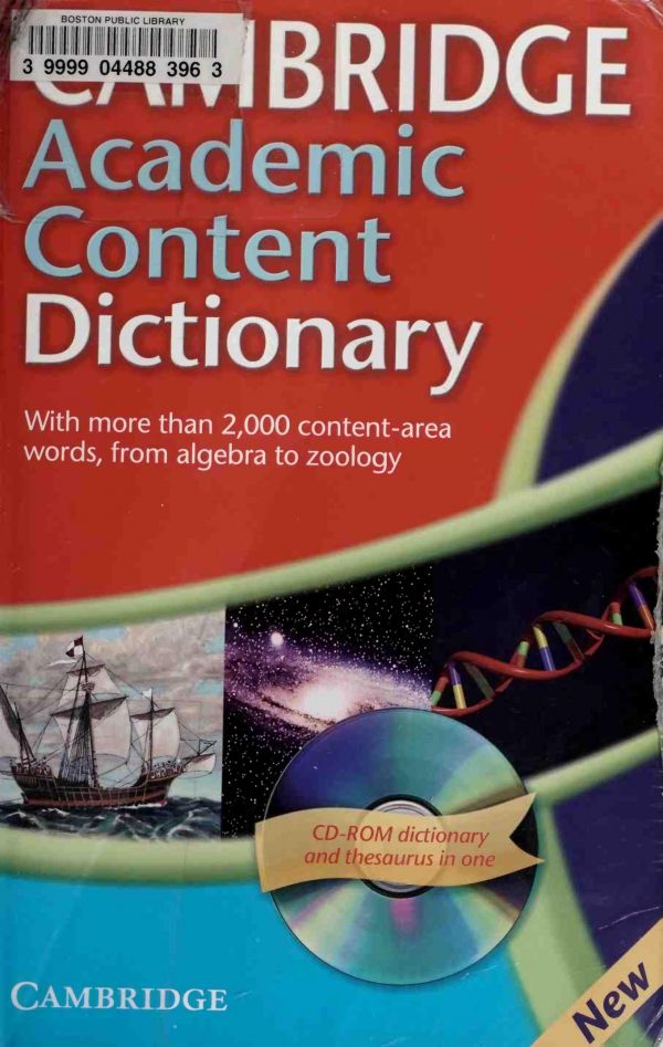 Cambridge Academic Content Dictionary Cambridge University Press
