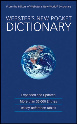 Websters New Pocket Dictionary 1st Edition Coll