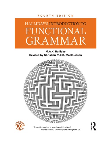 Hallidays Introduction To Functional Grammar 4th Mak Halliday