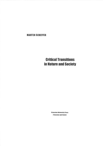 Critical Transitions In Nature And Society Marten Scheffer