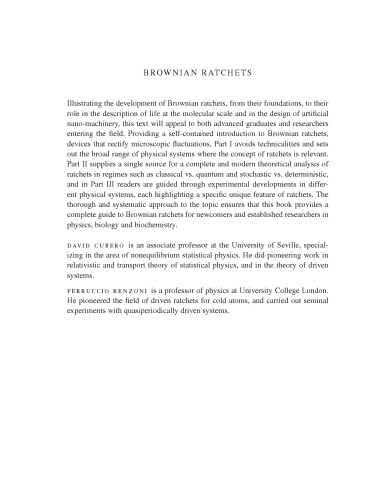 Brownian Ratchets First Ferruccio Renzoni David Cubero