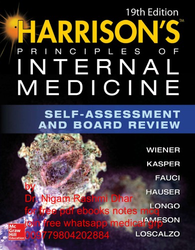 Harrisons Principles Of Internal Medicine Selfassessment And Board Review 19th Edition Wiener C